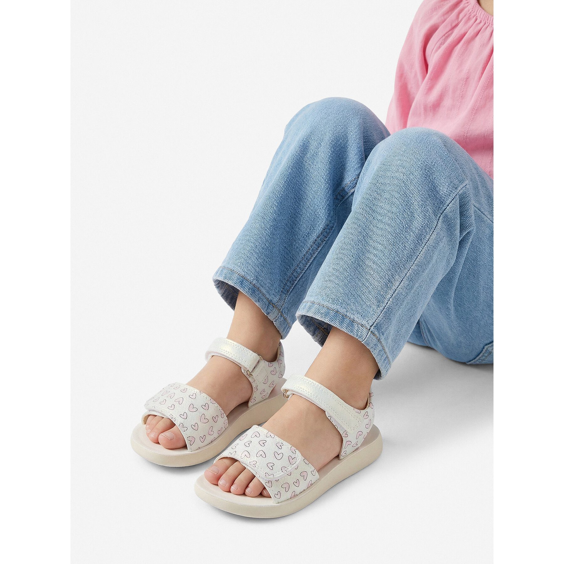 DeeZee Deezee Damen-Sandalen Weiß Sandale