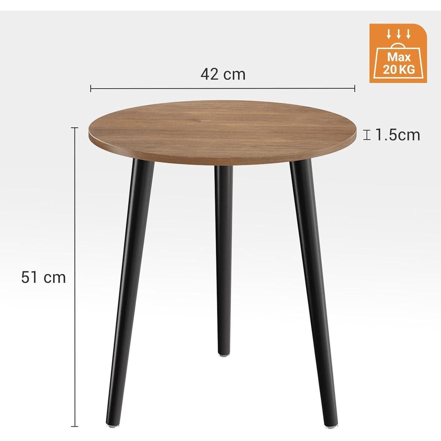 LuxusKollektion Beistelltisch Beistelltisch Rund Holz Klein Wohnzimmer Schl günstig online kaufen