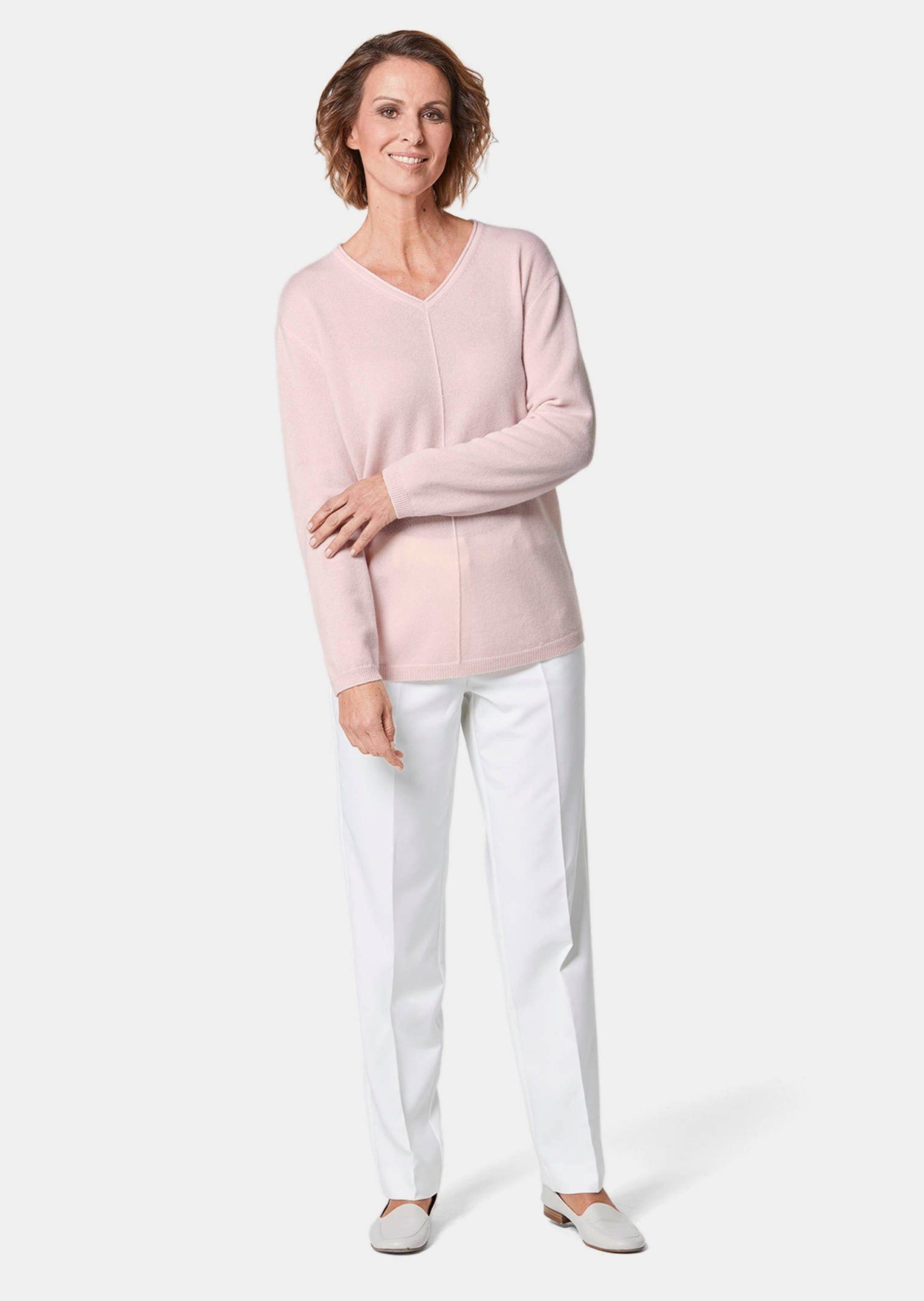 GOLDNER Strickpullover Kaschmirpullover mit V-Ausschnitt günstig online kaufen