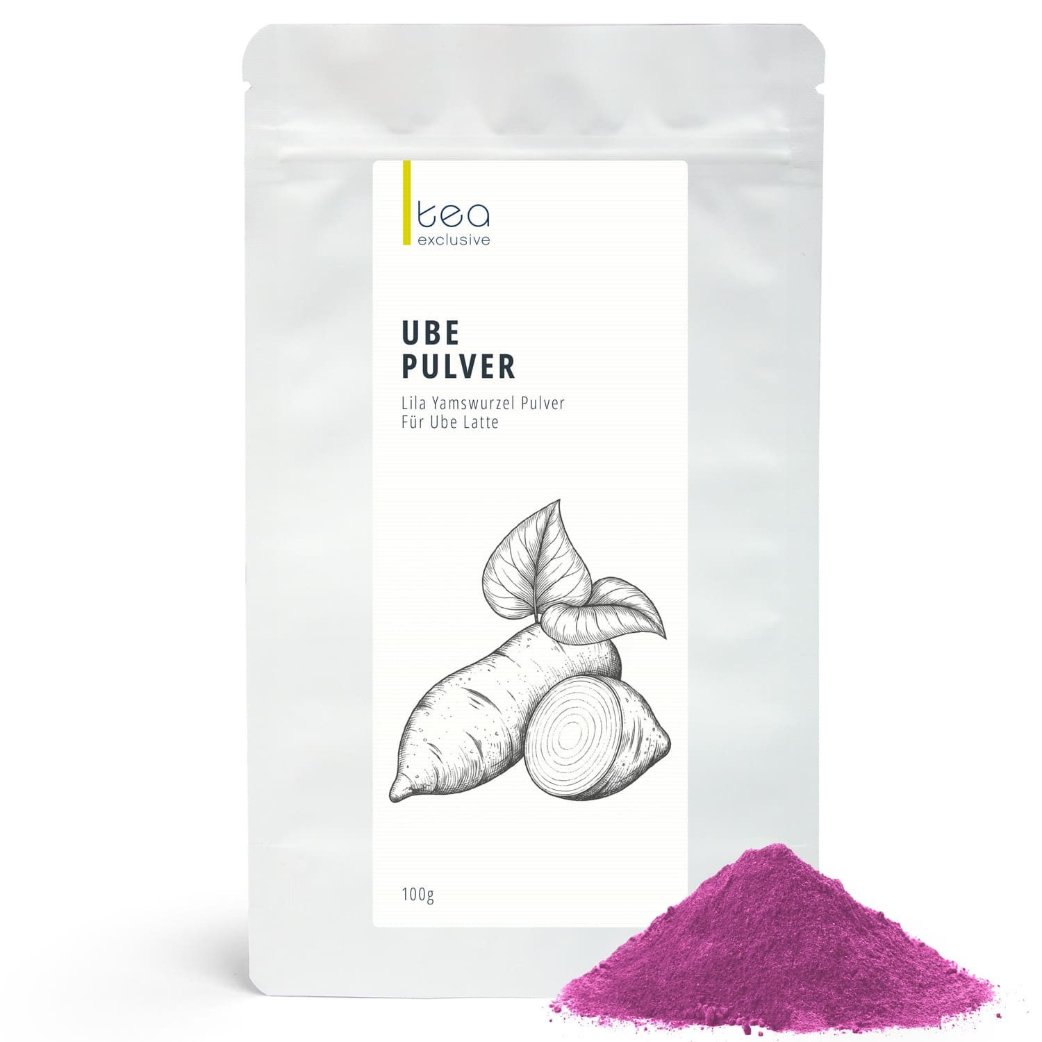tea exclusive Tee UBE Pulver - lila Yamswurzel für Ube Latte