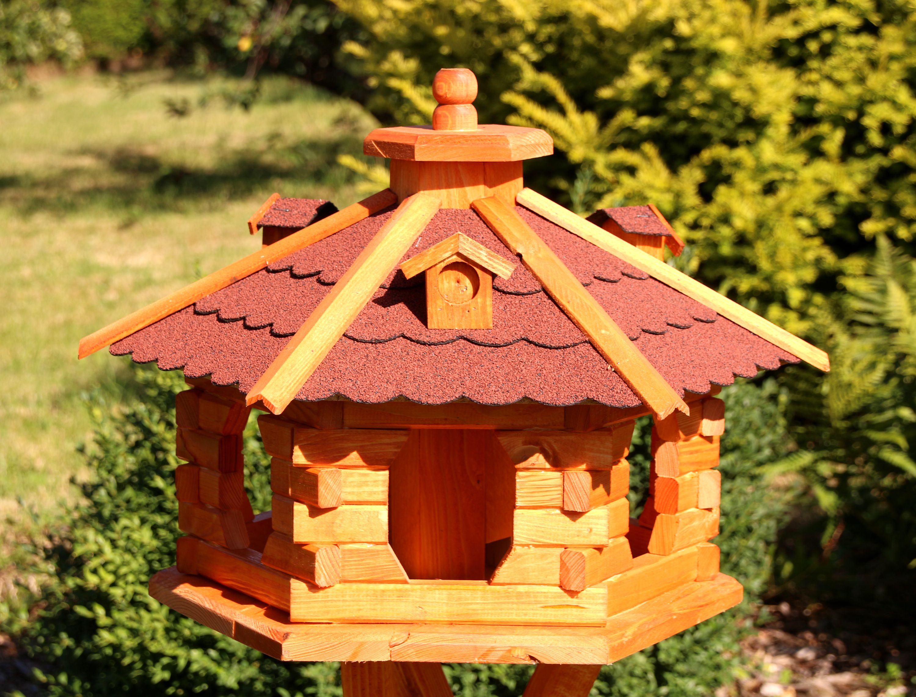 Holzdekoladen Vogelhaus XL Vogelhaus aus Holz 57 x 37 cm Handarbeit