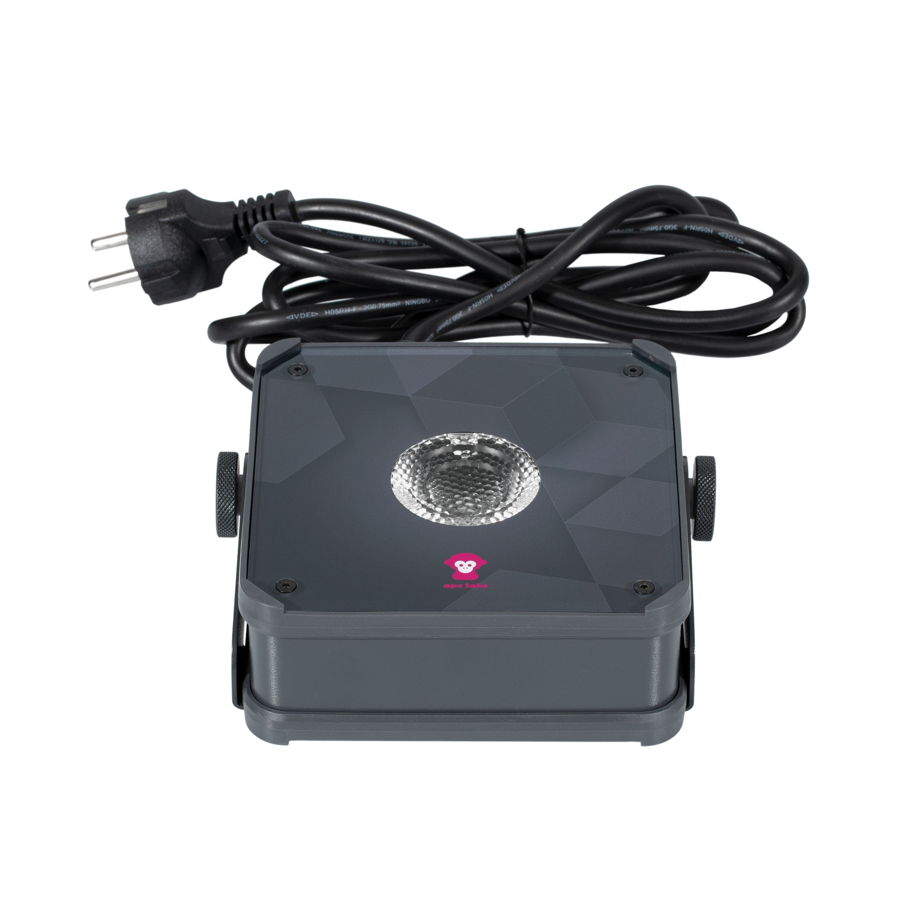 Ape Labs LED Scheinwerfer, ApeLight Mini V2 Single Unit - grey Kabel Vers - Akkubetriebener LED