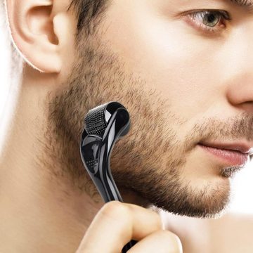 Fivejoy Dermaroller Bartroller 0.5mm, Derma Roller Beard Roller, 1-tlg., Beard Growth, Micro needle Roller zur Haut- und Haarpflege Für Mann & Frau