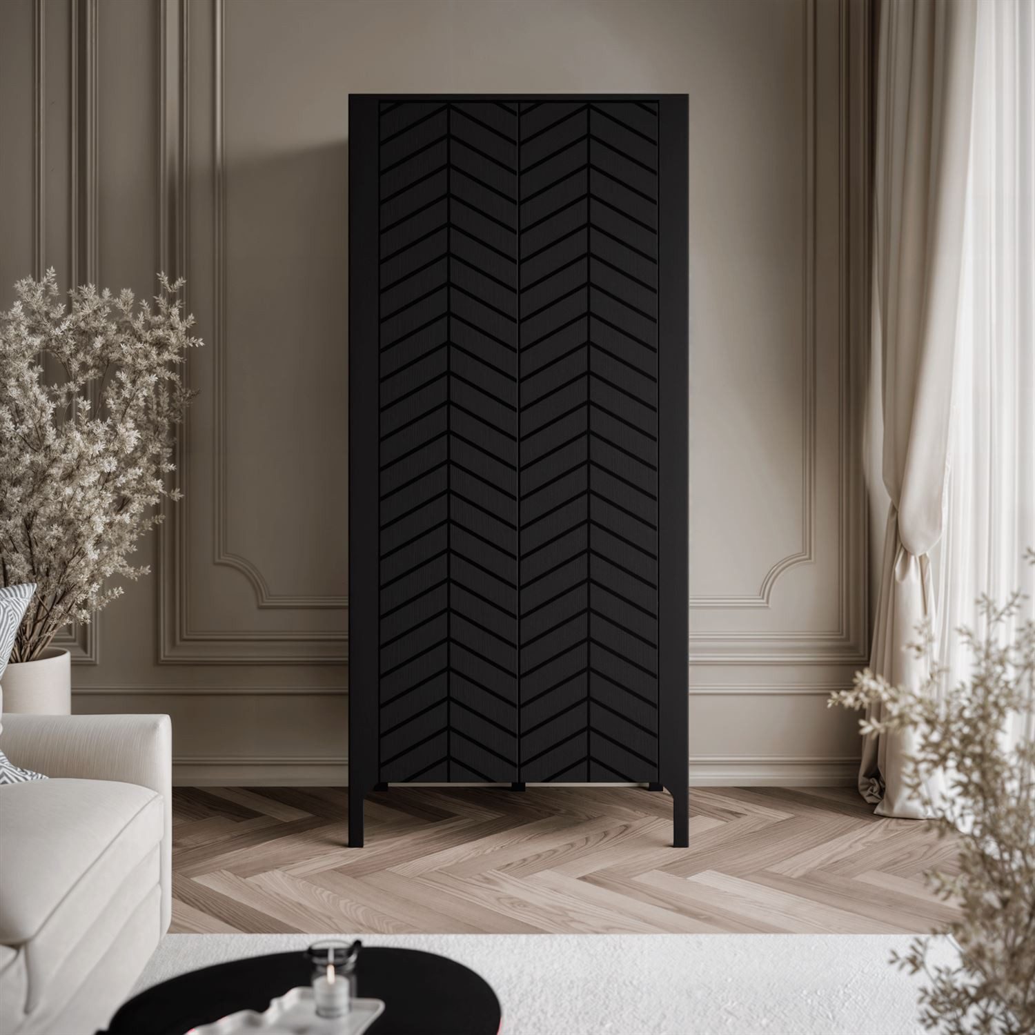 Lookway Kleiderschrank LUMI 90 cm mit zwei Türen (1x Schrank) Breite: 90 cm
