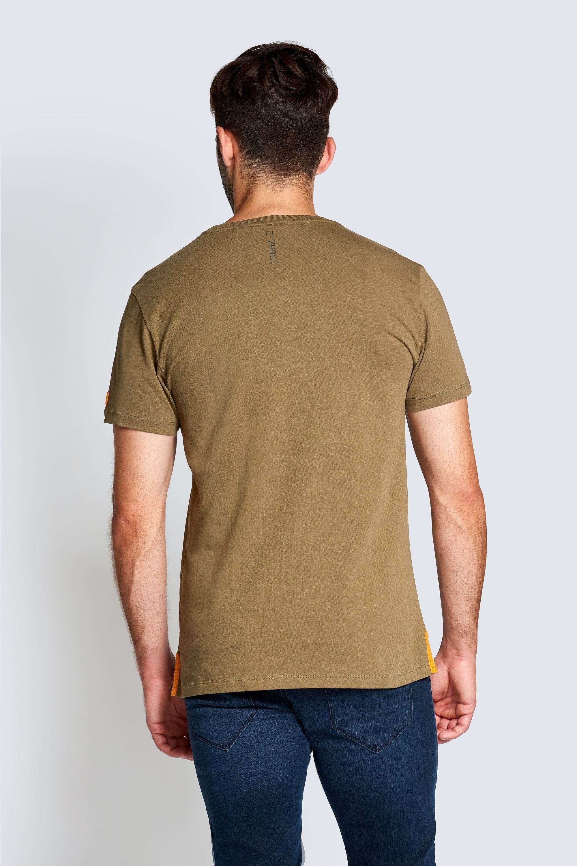 TILL T-Shirt (0-tlg) Zhrill Olive Longshirt
