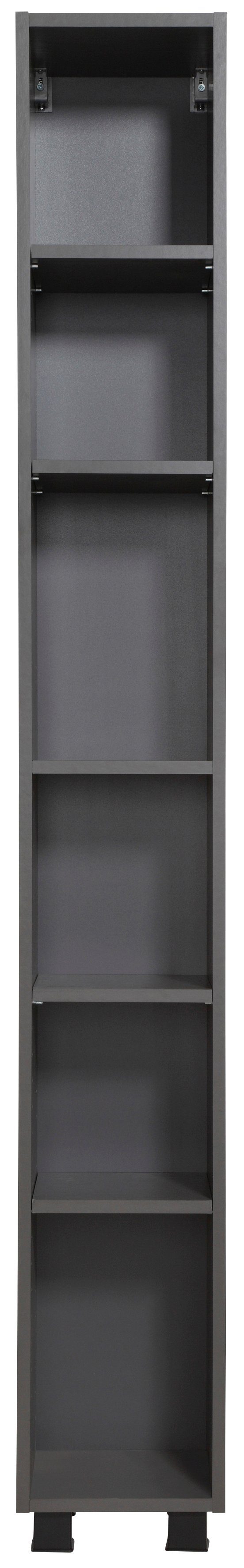 HELD MÖBEL Hochschrank Trento, Badmöbel, Badregal, Regal, Breite 25 cm Standregal, Badezimmer-Regal, für viel Stauraum