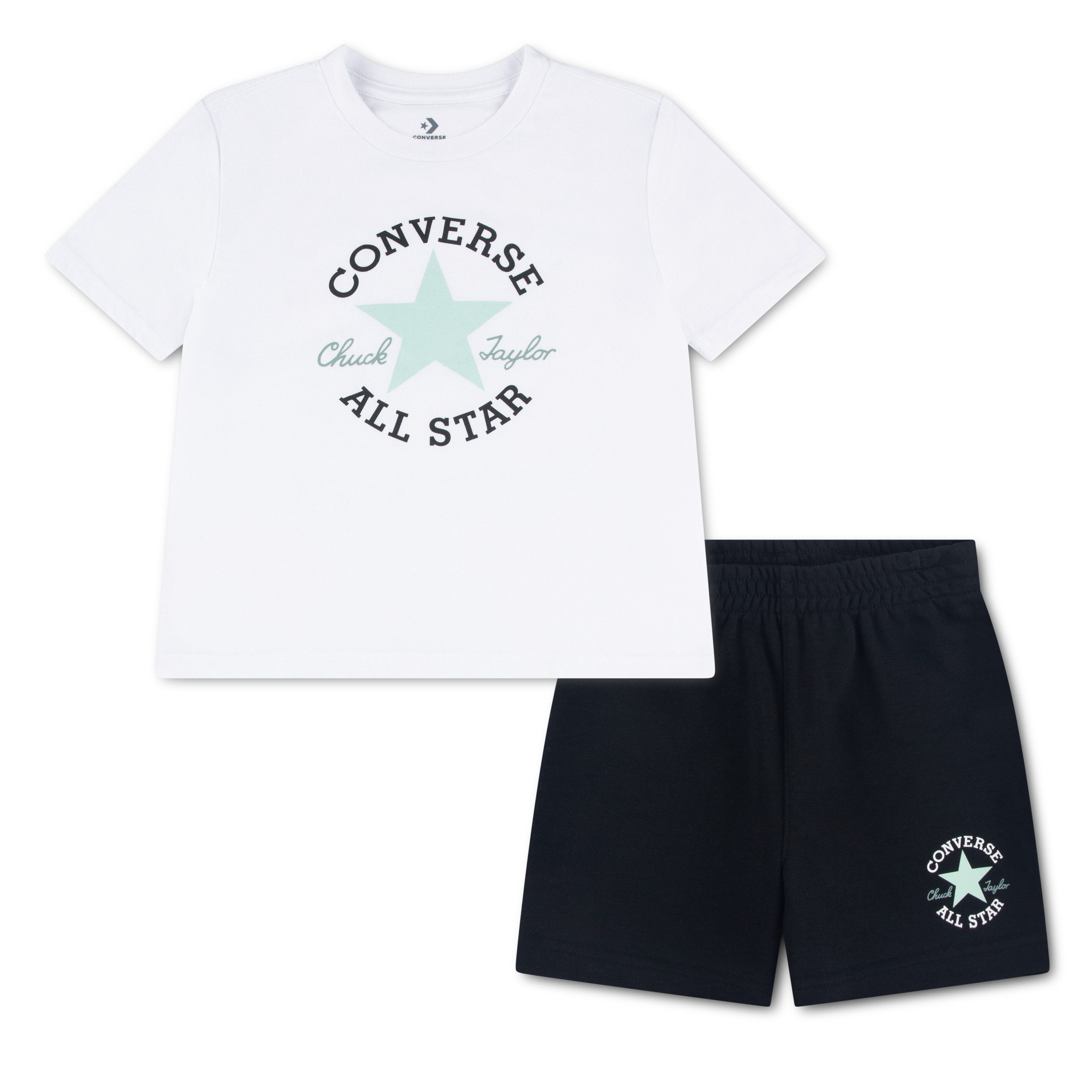Converse T-Shirt & Shorts CNVB DISSECTED CTP GFX SHORT S (2-tlg) 2-teiliges Set, aus Baumwolle und Polyester