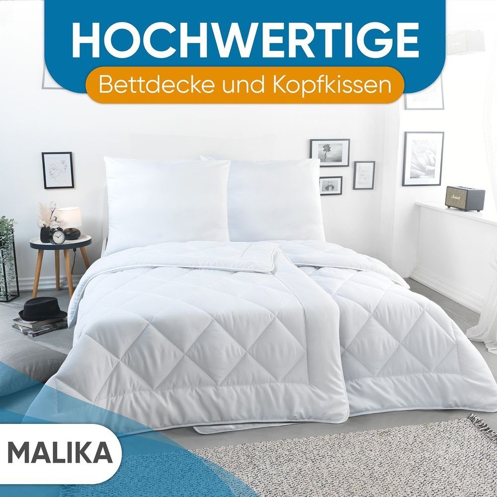 Malika Bettdecke + Kopfkissen 135x200 Bettdecken günstig online kaufen