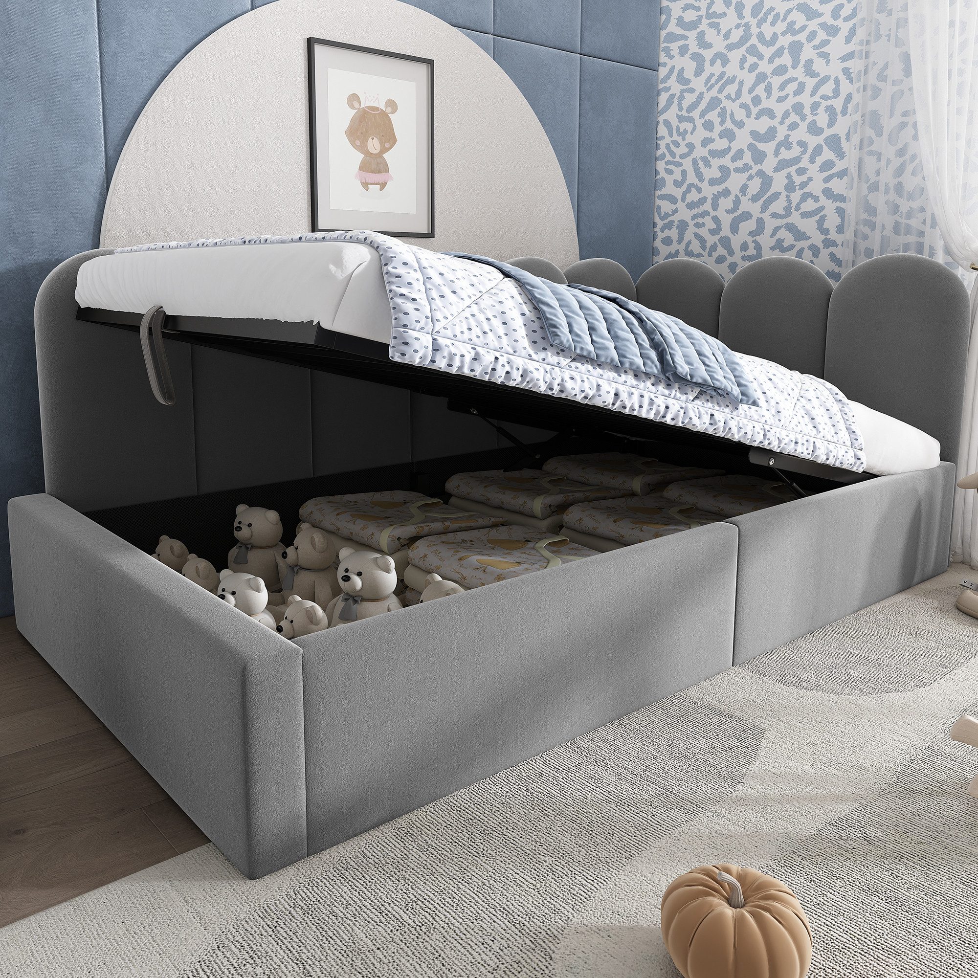 Flieks Polsterbett, Tagesbett Schlafsofa Daybett 90x200cm günstig online kaufen