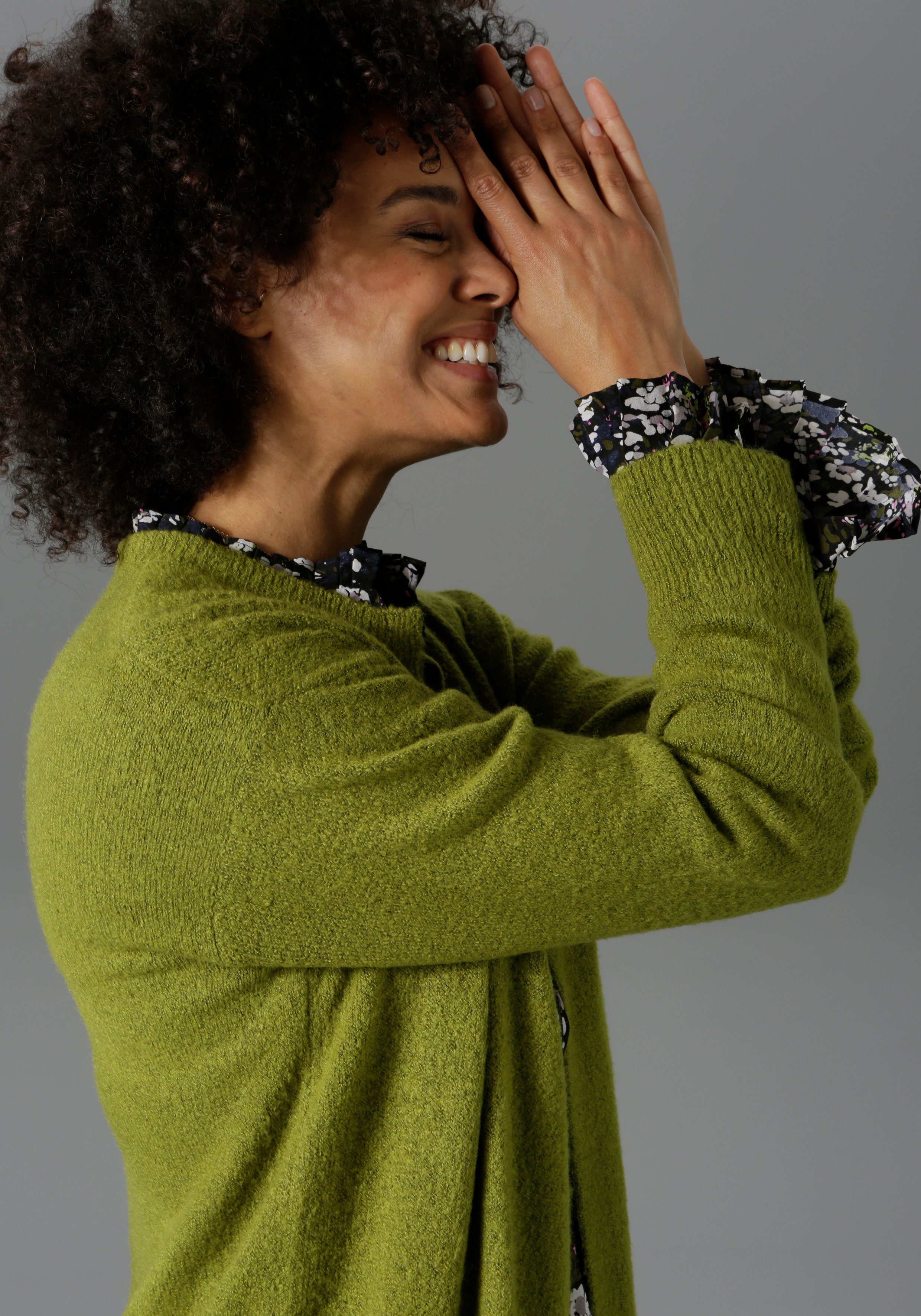 Aniston CASUAL Strickjacke im Oversize Look