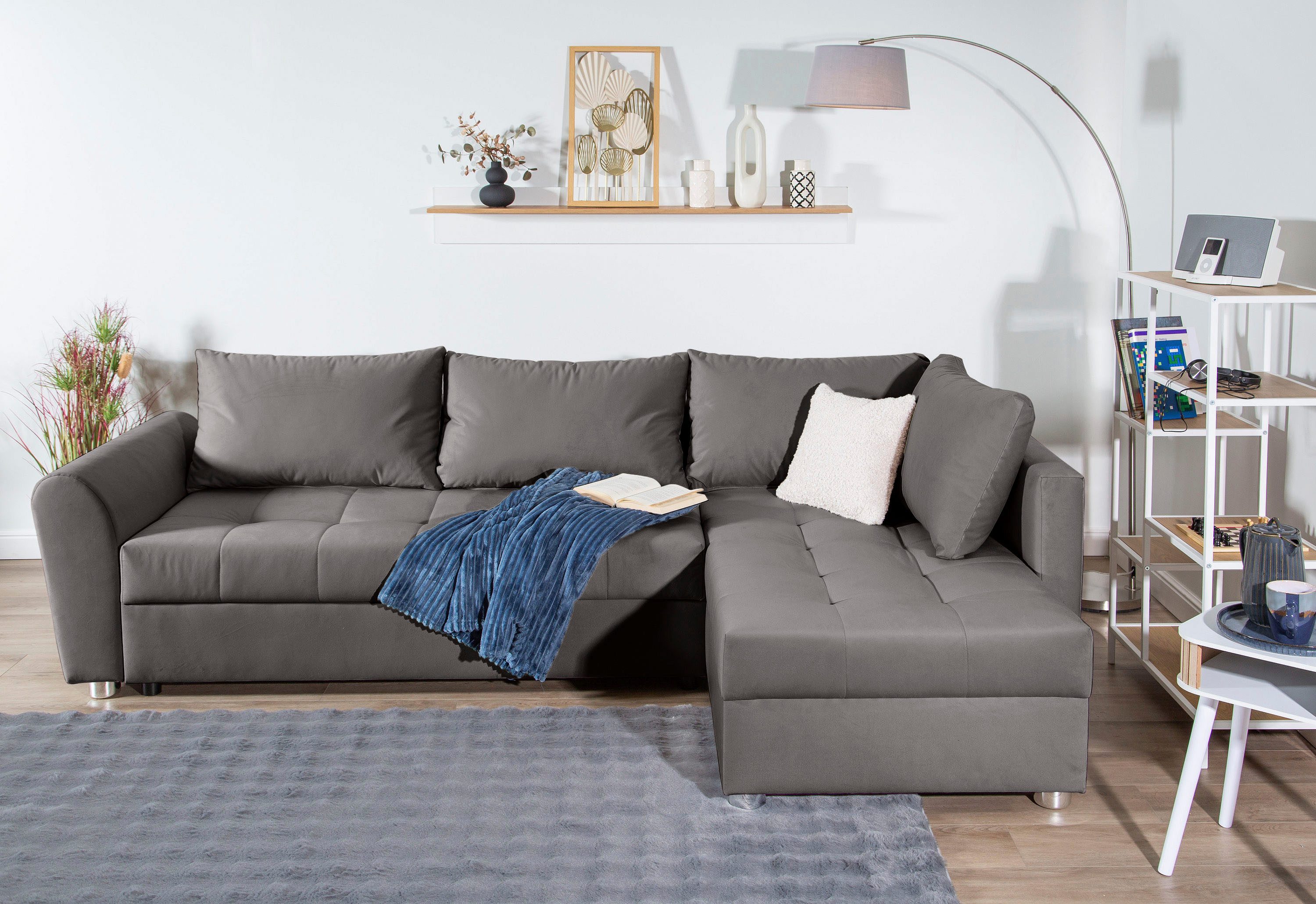 COLLECTION AB Ecksofa JANA XL-Sofa L-Form, inkl. Bettfunktion, Bettkasten u günstig online kaufen