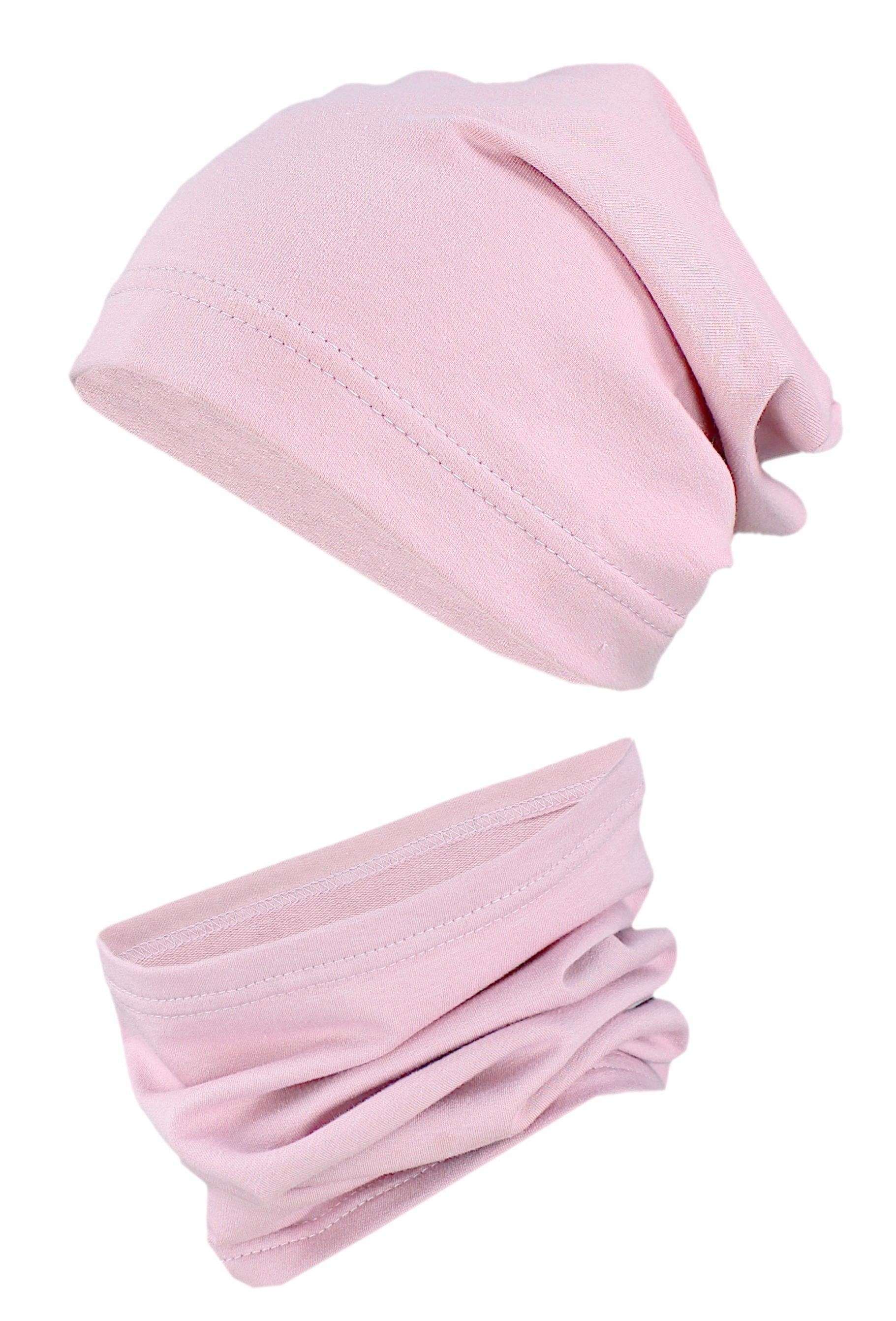 Beanie TupTam Kinder Beanie Mütze Schlauchschal Set Übergangszeit