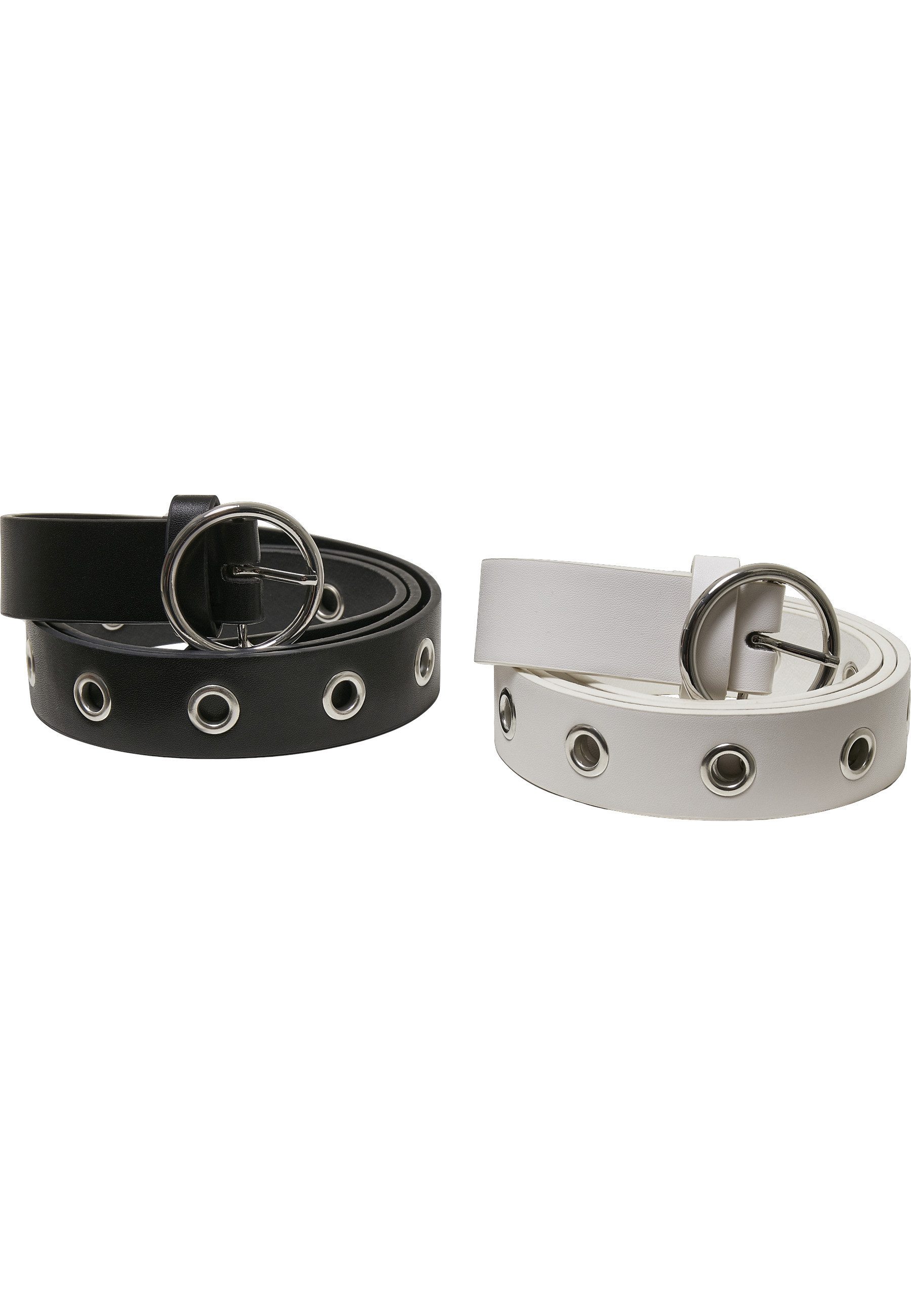Hüftgürtel Urban Classics Unisex Synthetic Leather Eyelet Belt 2-Pack