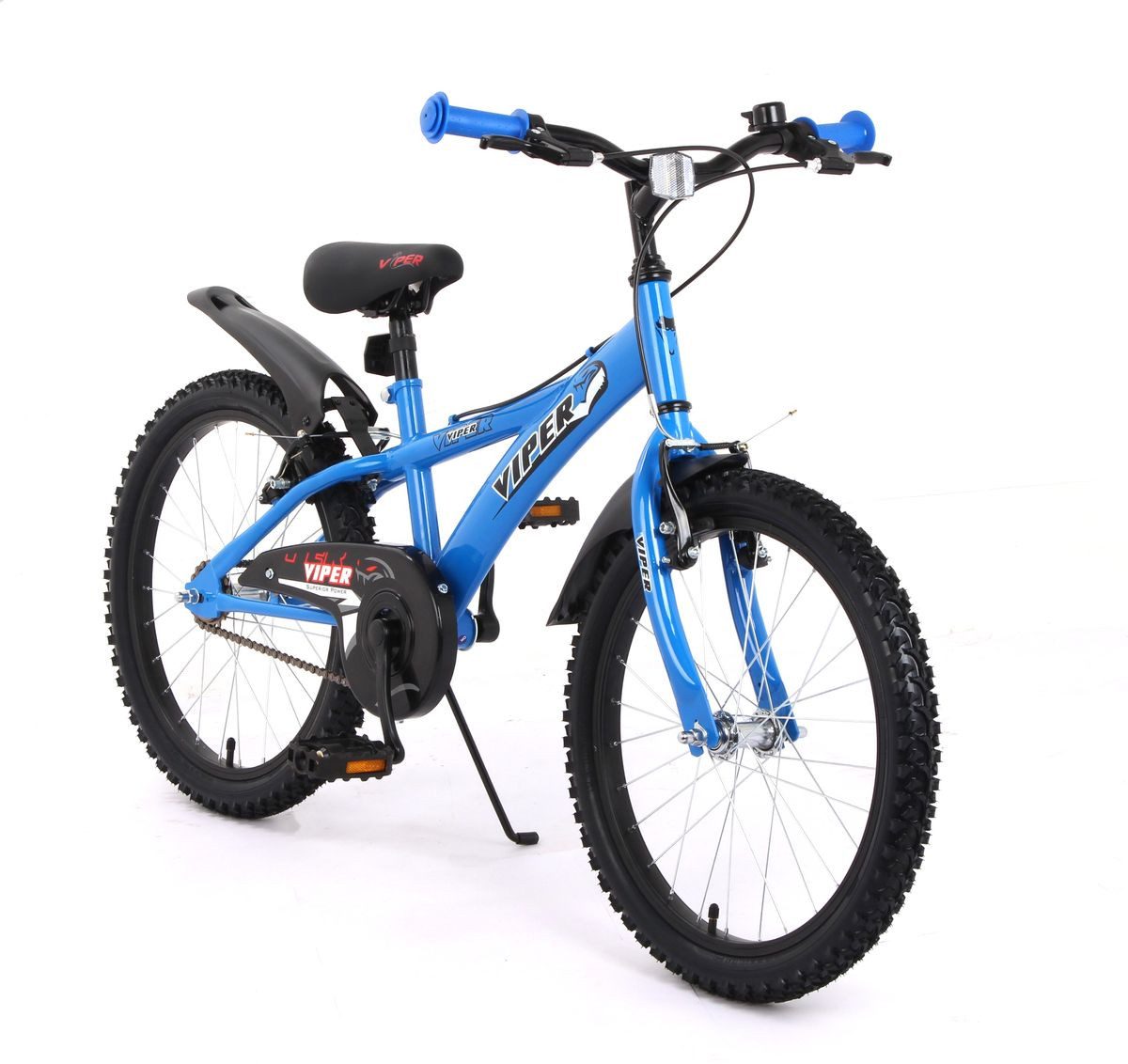 T&Y Trade Kinderfahrrad 20 Zoll Kinder Jungen BMX Fahrrad Kinderfahrrad Rad Bike VIPER BLAU, 1 Gang, Seitenständer, Schutzbleche