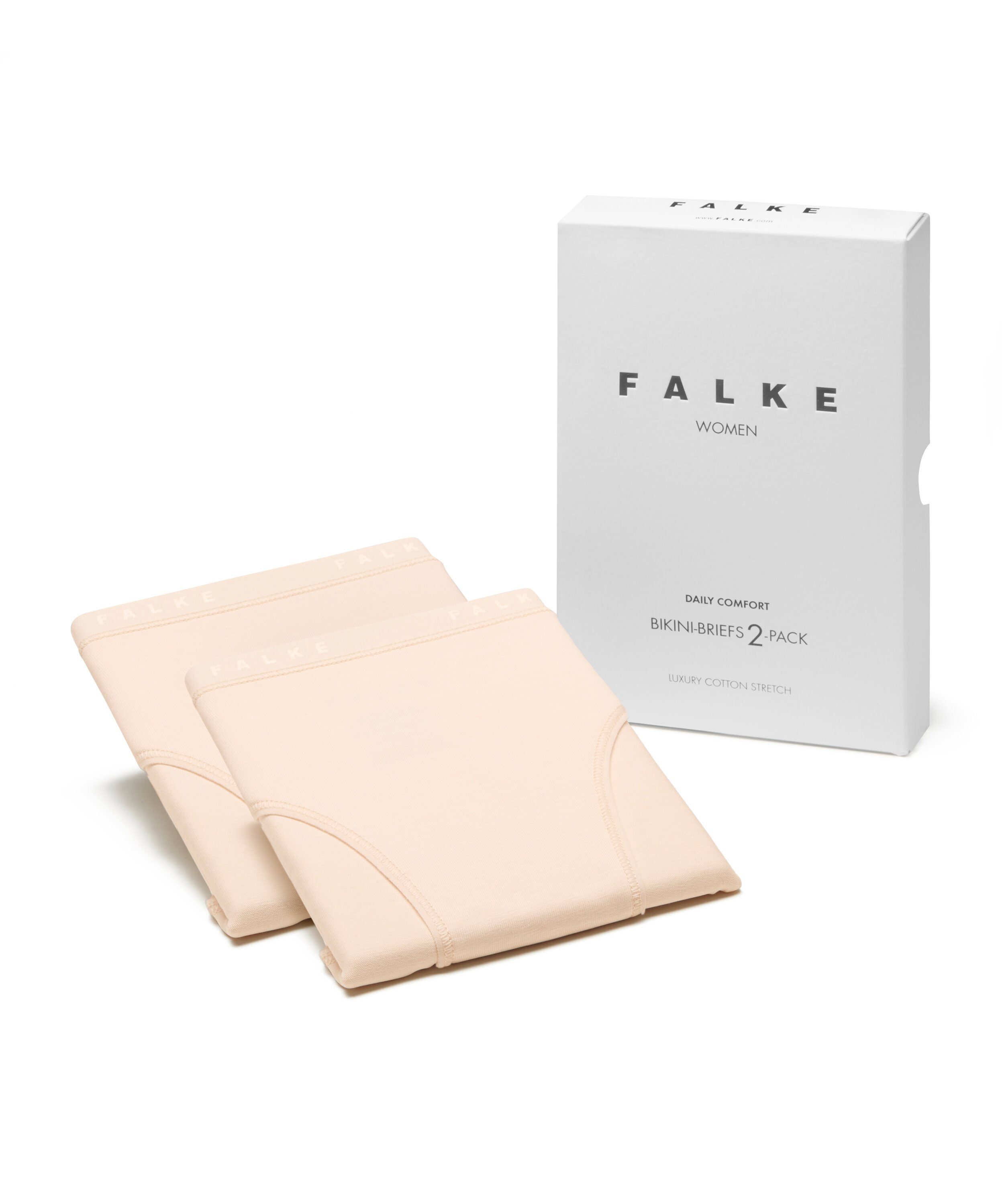 Baumwolle mit 2-Pack Slip Elasthan Softe FALKE (4016) vale (2-St)