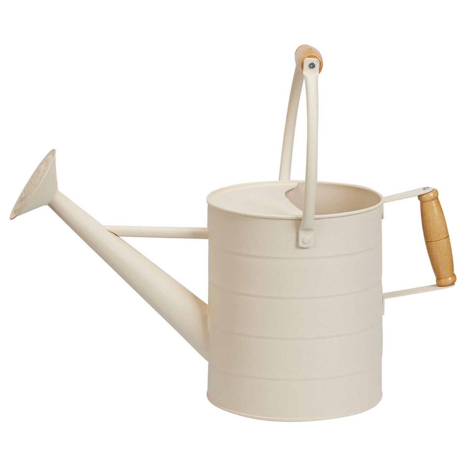 Mojawo Gießkanne Gießkanne Blechkanne Metallkanne Kanne Dekokanne Creme 3,5 Liter