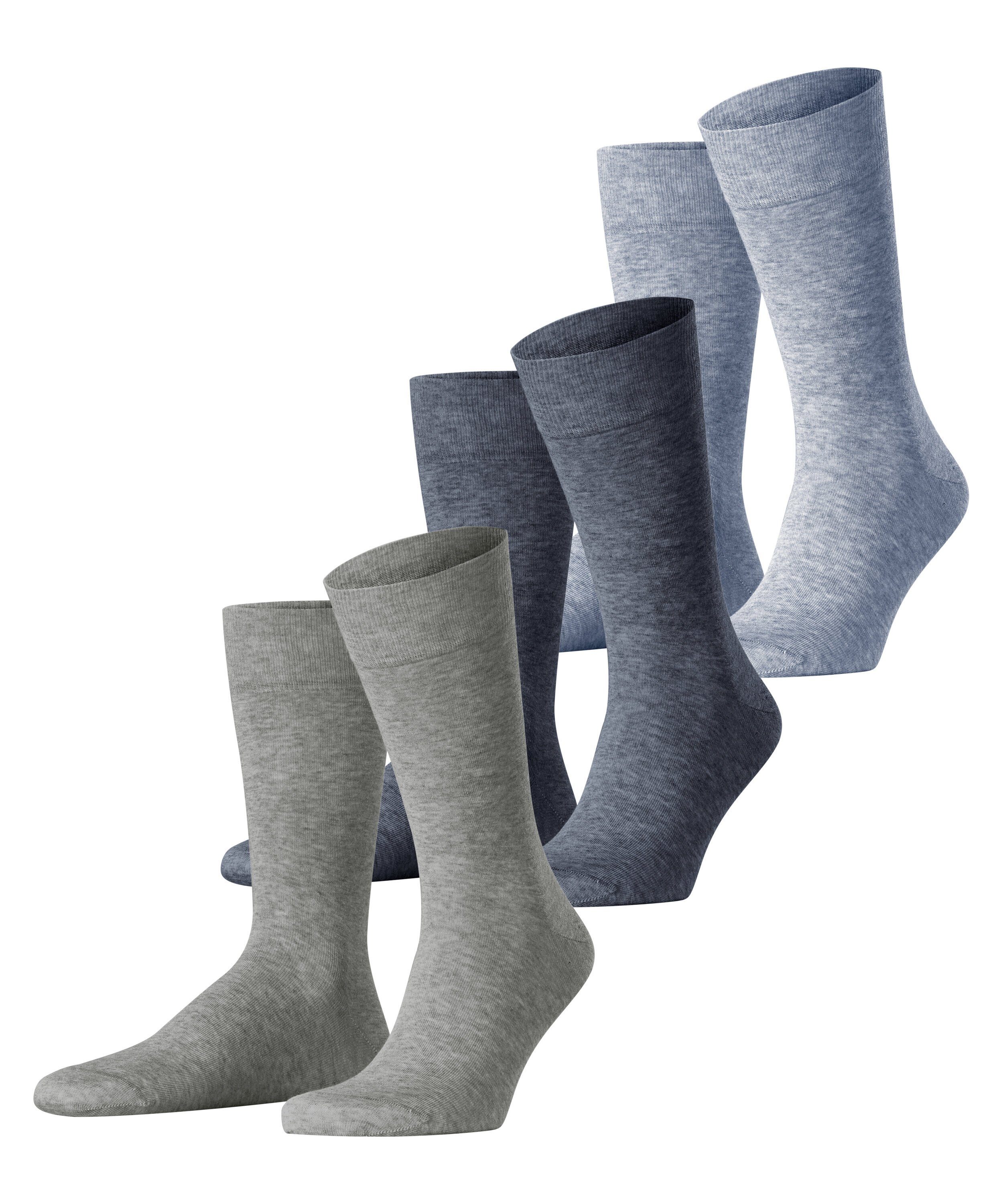 Socken Solid Mix 3-Pack Socken aus Biobaumwolle