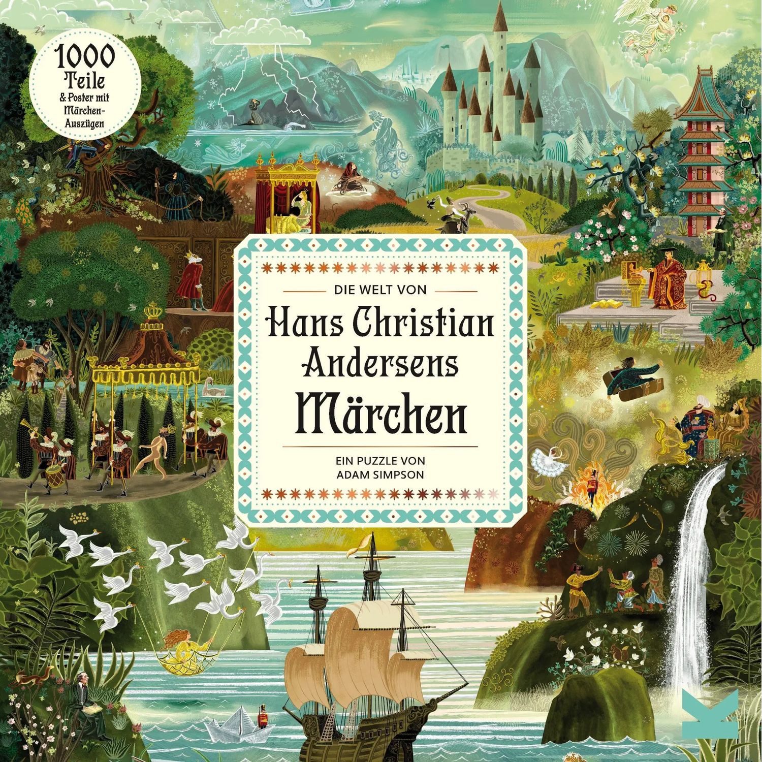 Laurence King Puzzle Die Welt von Hans Christian Andersens Märchen, 1000 Puzzleteile