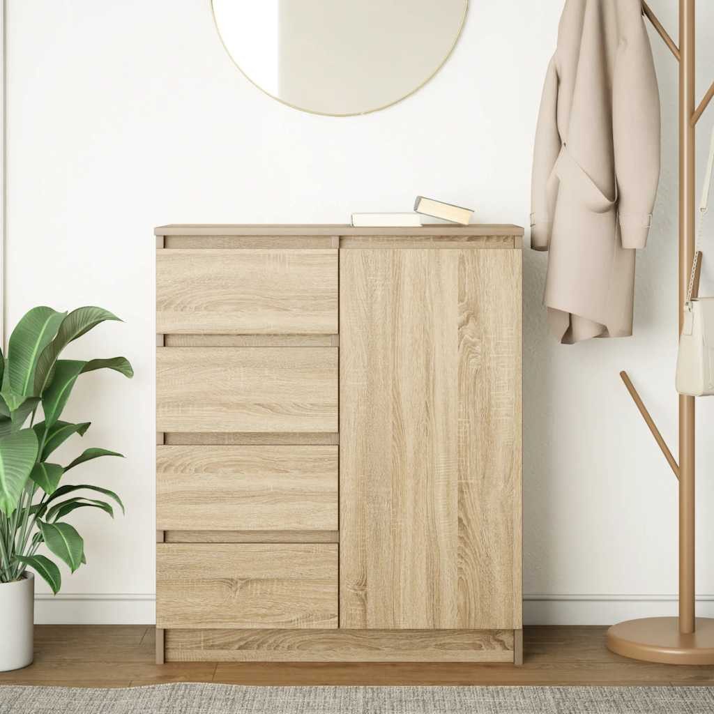vidaXL Sideboard Sideboard mit Schubladen Sonoma-Eiche günstig online kaufen