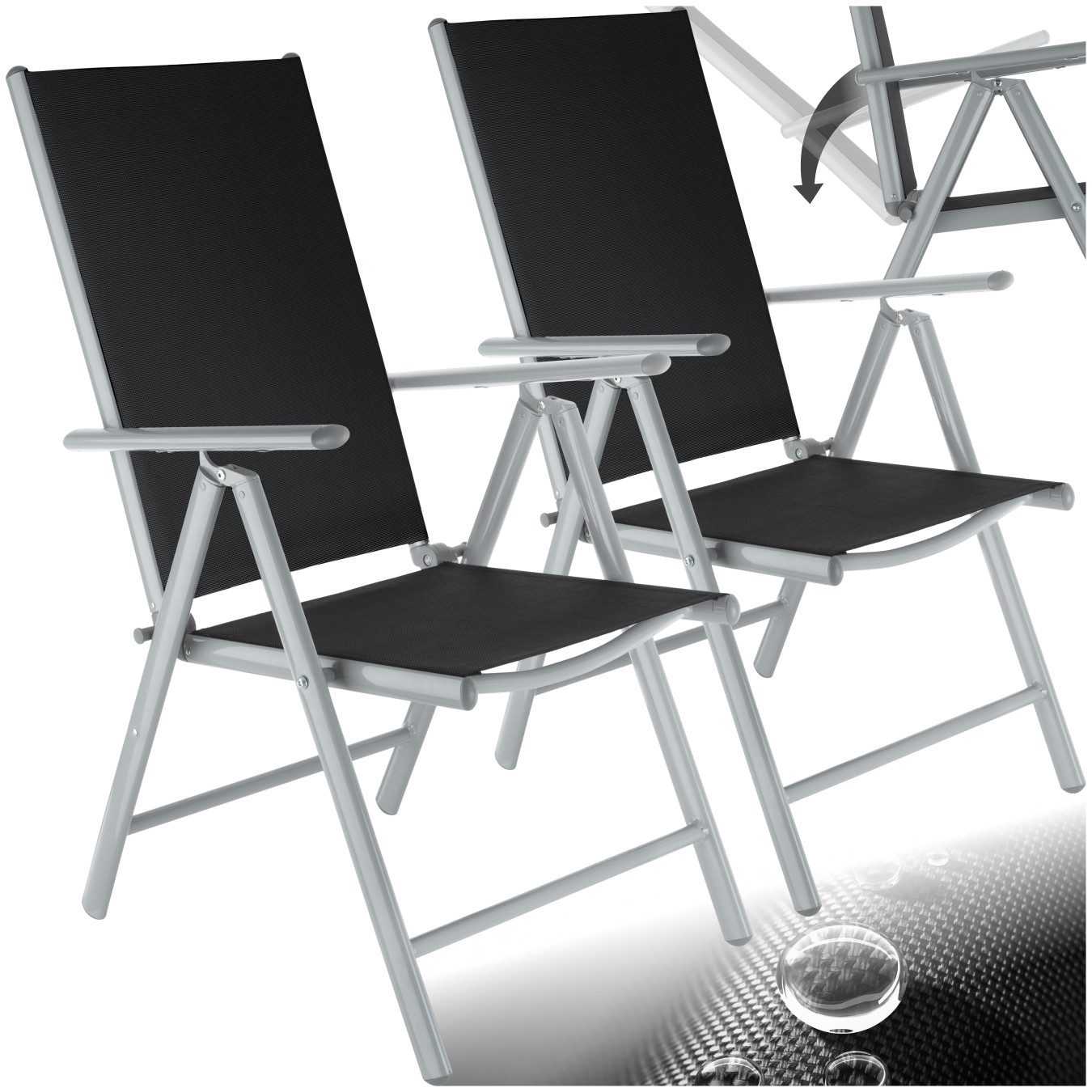 tectake Gartenstuhl Marilena (Set, 2 St), günstig online kaufen