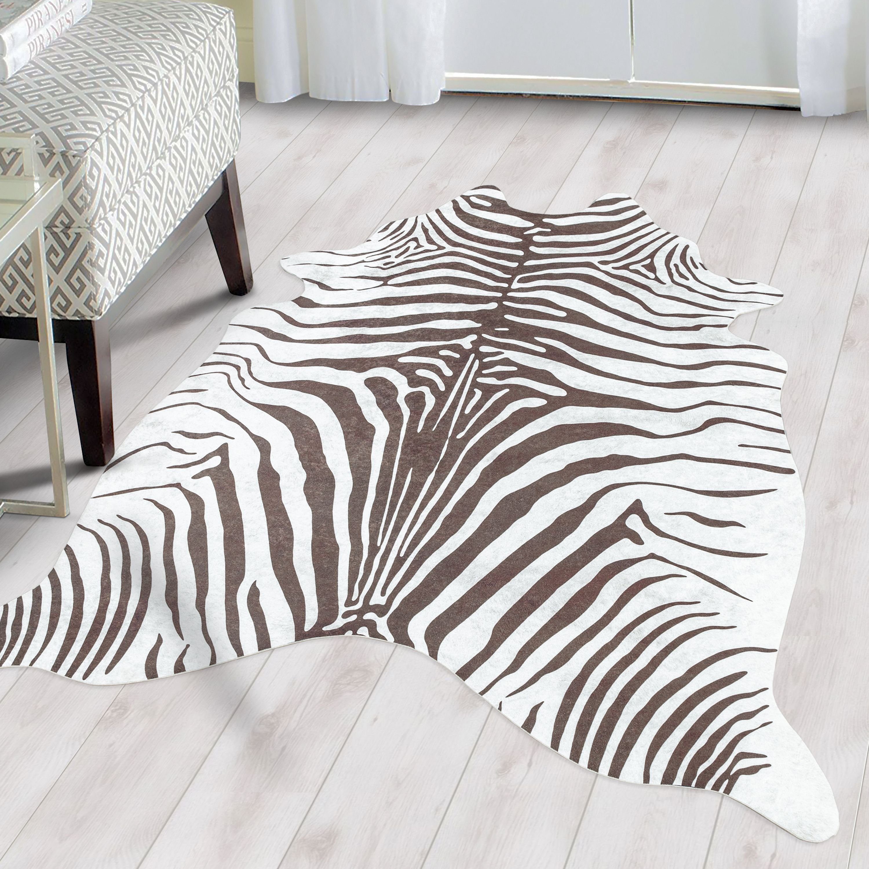 SIMPEX24 Teppich Tigerfell imitat, Rechteckig, Höhe: günstig online kaufen