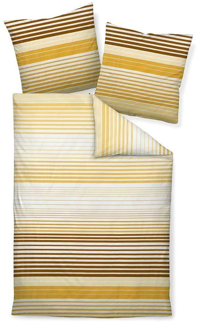 Janine Bettwäsche Janine Mako Satin Bettwäsche J.D. 87061 03 safran