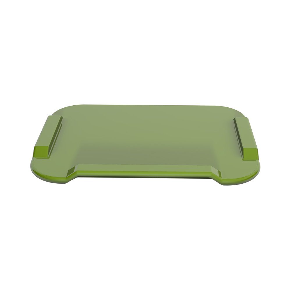 Ornamin Frühstücksbrett ORNAMIN Kleines Essbrettchen mit Zubereitungshilfe, Qualitätskunststoff, (Set, 2-St., 1x Essbrettchen I 1x Zubereitungshilfe), Esshilfe l Alltagshilfe l Schneidebrett l Made in Germany