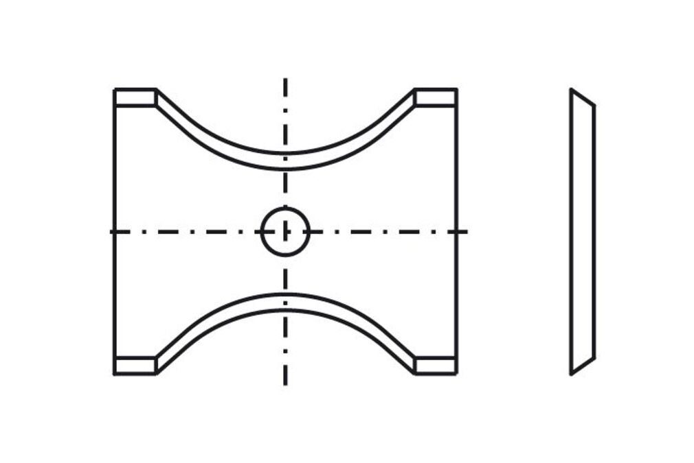 T04F R=14 Wendeplattenfräser Blankett Tigra d=4,0mm 10 Stück 47 30x25x2,0mm