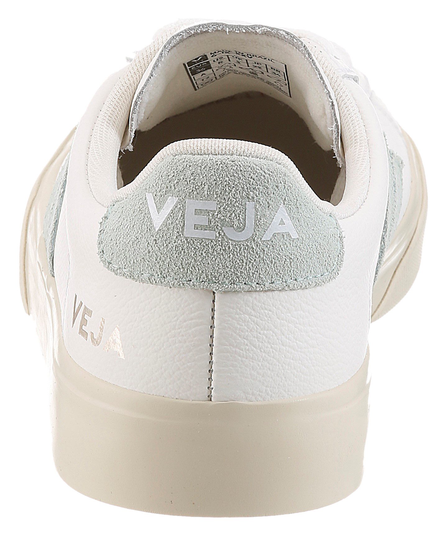 VEJA Campo Sneaker Freizeitschuh, Halbschuh, Schnürer mit pastellfarbenem Kontrastbesatz