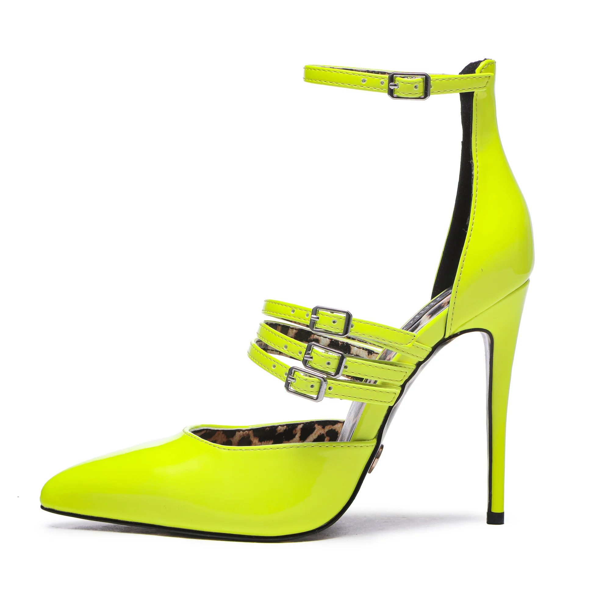Giaro VENOM High-Heel-Sandalette 12 cm Absatzhöhe, Sohle in Leo Optik, Neon-Вариантыn