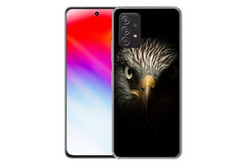 MuchoWow Handyhülle Vogel - Adler - Raubvögel - Auge - Schnabel - Licht, Phone Case, Handyhülle Samsung Galaxy A53, Silikon, Schutzhülle
