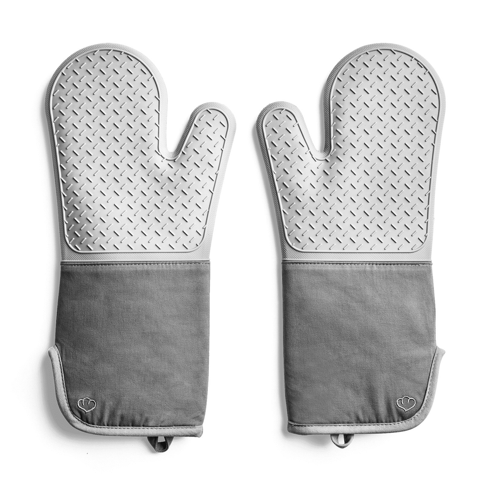 Topfhandschuhe 2-tlg. in verschiedenen Farben - Silikon & Baumwolle - bis 250°C