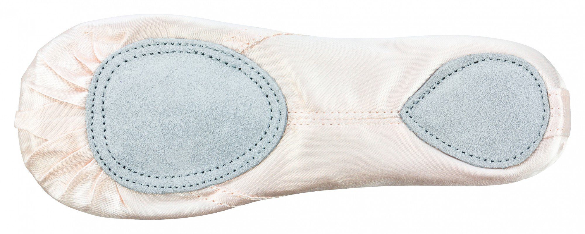 tanzmuster Ballettschuhe Sammy aus Satin mit geteilter Ledersohle Tanzschuh Ballettschläppchen für Mädchen – Bild 4 von 5