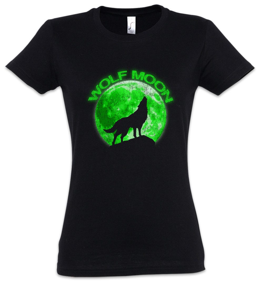 Urban Backwoods Print-Shirt Wolf Moon Damen günstig online kaufen
