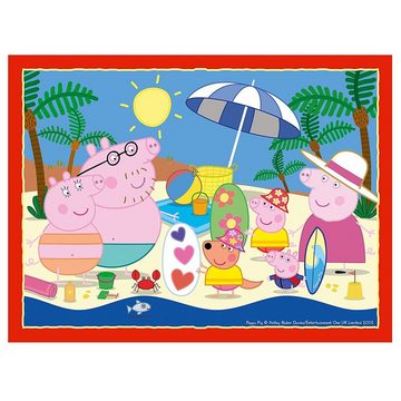 Peppa Pig Puzzle 4 in 1 Kinder Puzzle Peppa Wutz Peppa Pig Ravensburger, 24 Puzzleteile