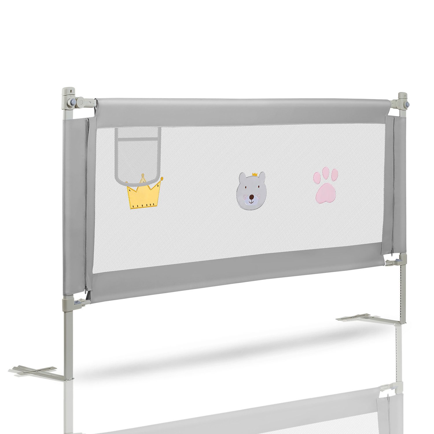 Clanmacy Bettschutzgitter 180CM Bettgitter Kinderbettgitter Babybettgitter günstig online kaufen