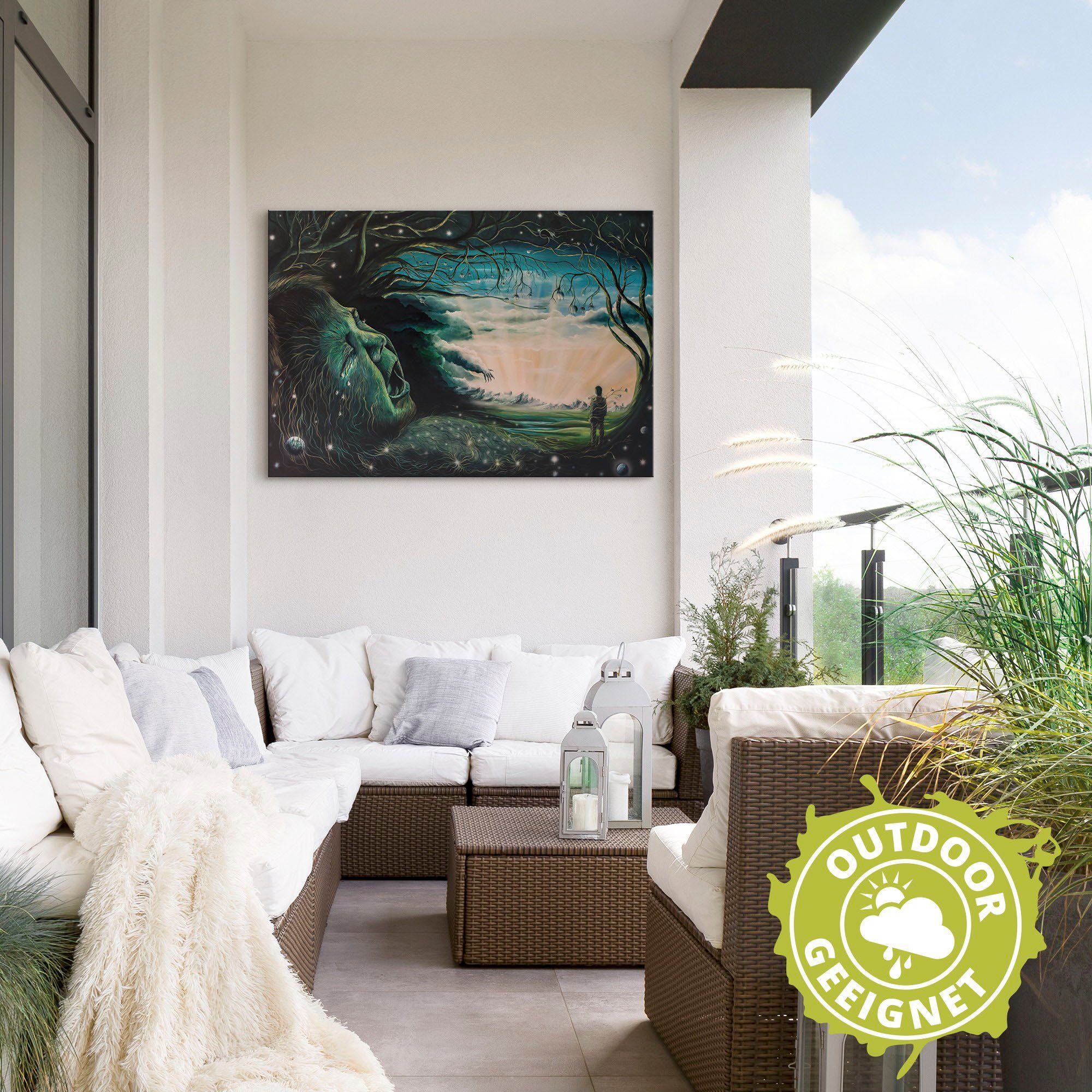 Artland Wandbild »Ohne Worte«, Dark Fantasy (1 Stück), in vielen Größen & Produktarten - Alubild / Outdoorbild für den Außenbereich, Leinwandbild, Poster, Wandaufkleber / Wandtattoo auch für Badezimmer geeignet-HomeTrends