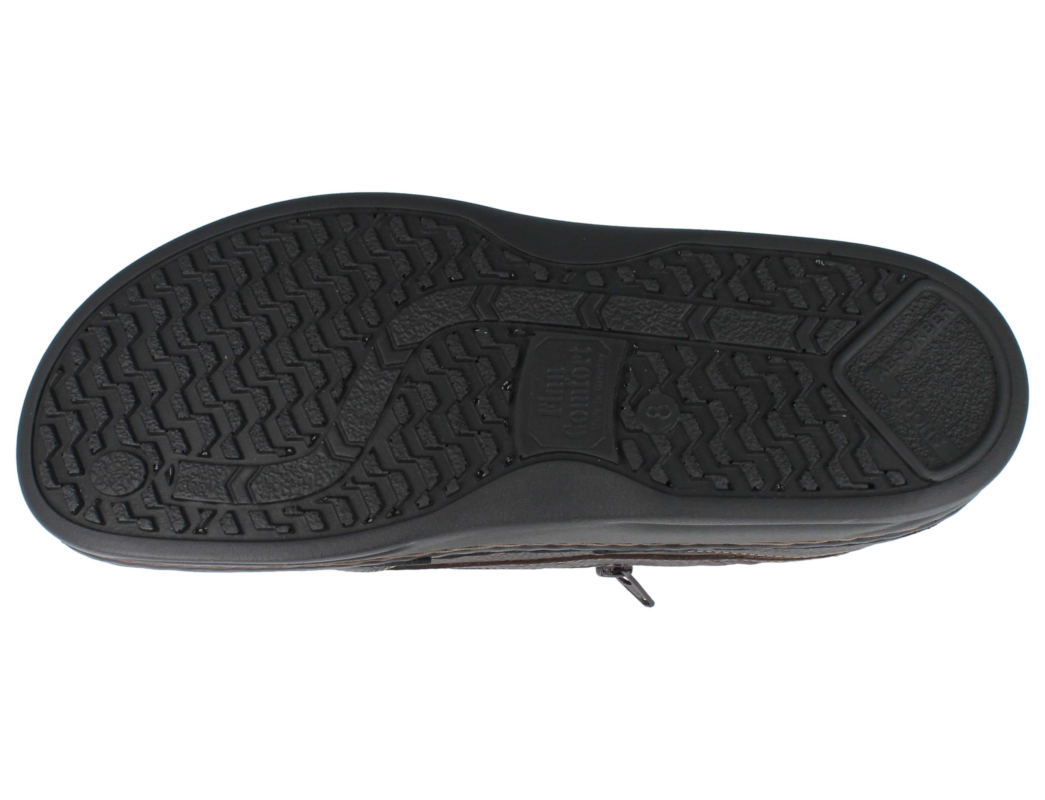 Finn Comfort FINN COMFORT Falkland Herren Halbschuhe dunkelbraun Glattleder - Schnürschuh Wechselfußbett