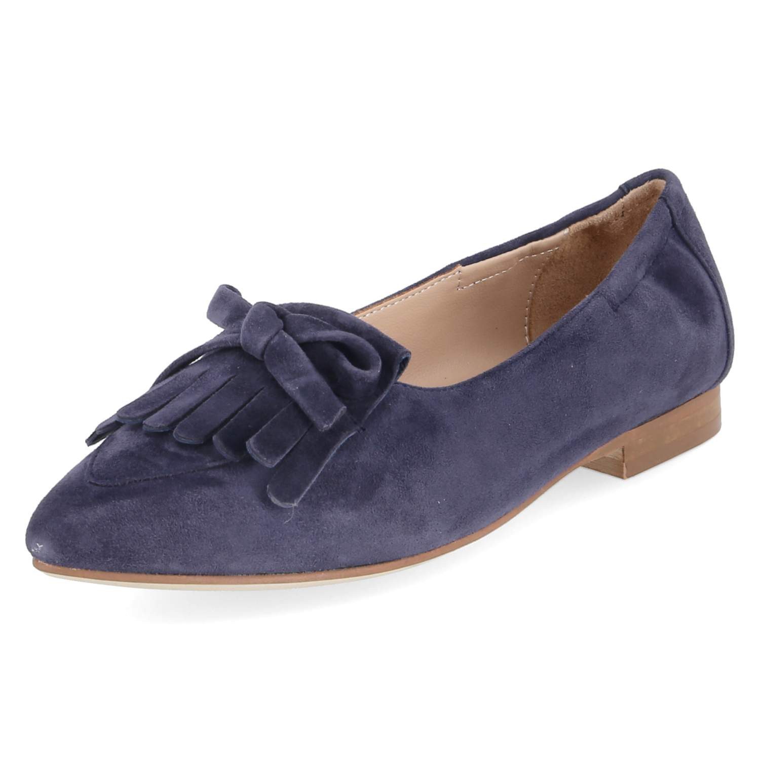 Kaerlek Kaerlek Jeanine 05 Abyss Damen Rauleder blau Ballerina