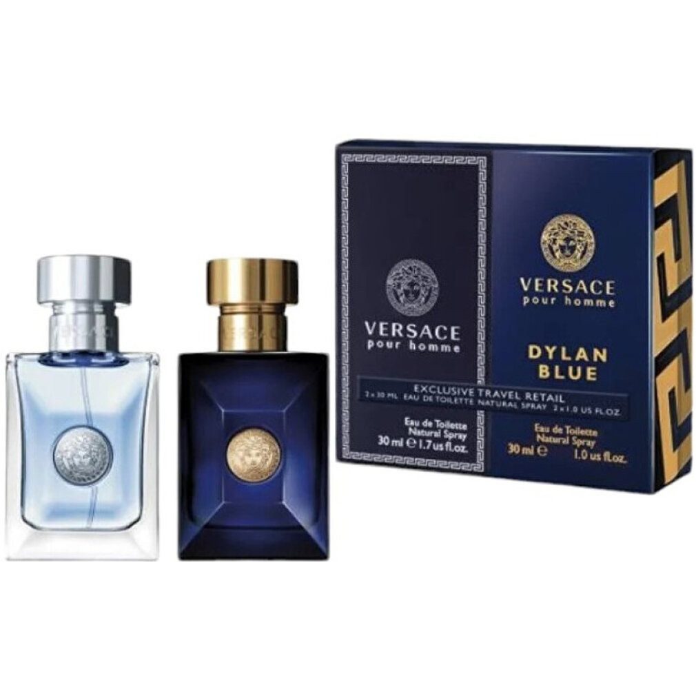 Versace Duft-Set Homme Gift Set 30ml Pour Homme EDT + 30ml Dylan Blue EDT