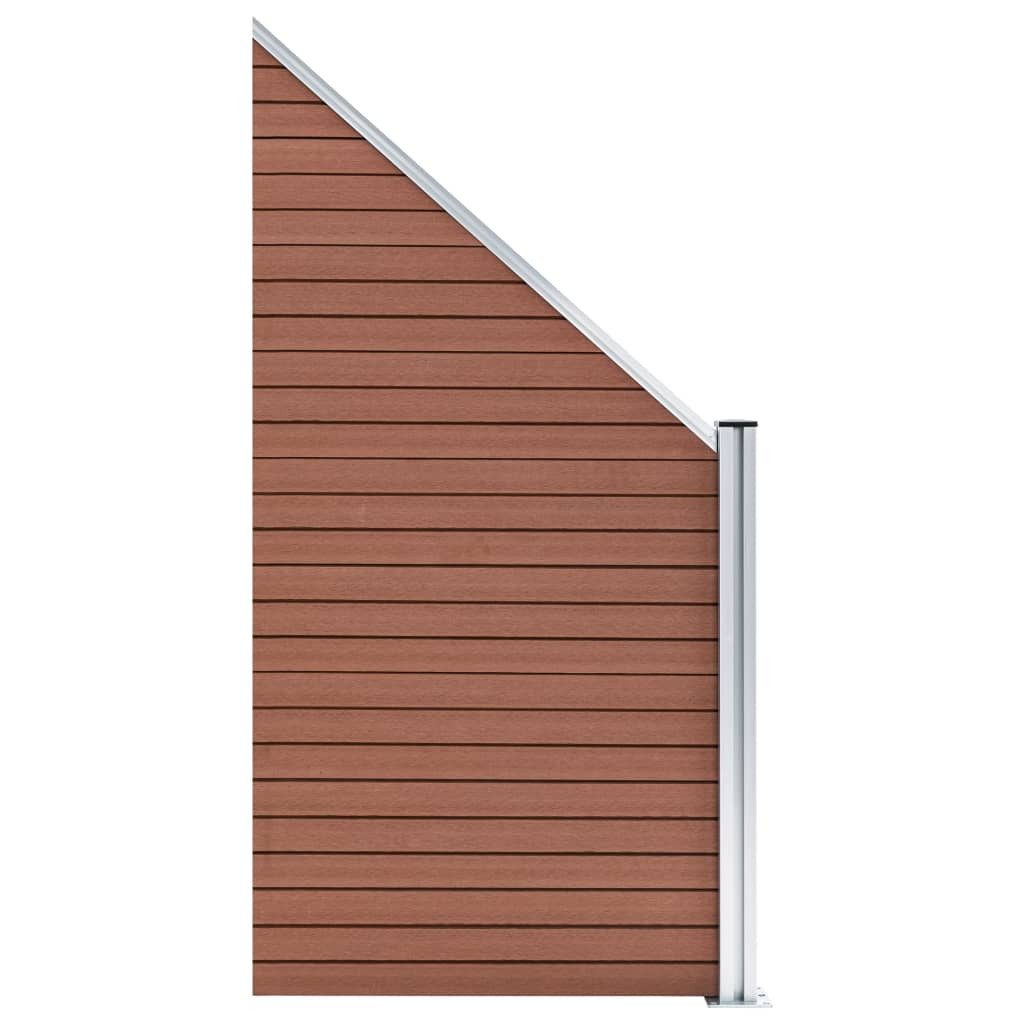 vidaXL Gartenzaun Zaunelement WPC 95x(105-180) cm günstig online kaufen