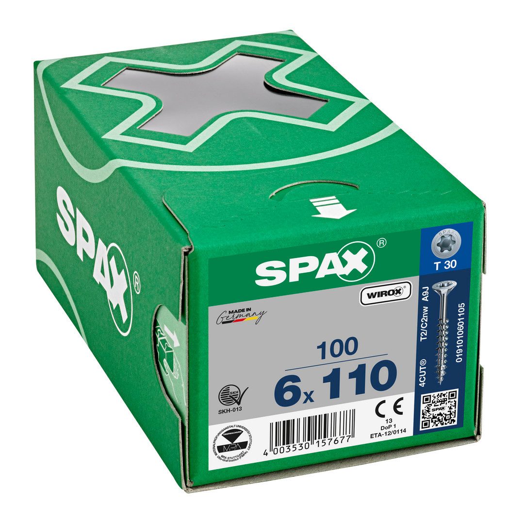 SPAX Schrauben-Set Universalschraube HI.FORCE, Senkkopf, WIROX, T-STAR plus Teilgewinde