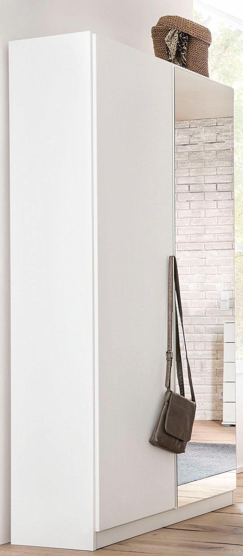 rauch Garderobenschrank Minosa mit Spiegel, 91 Breite cm weiß matt