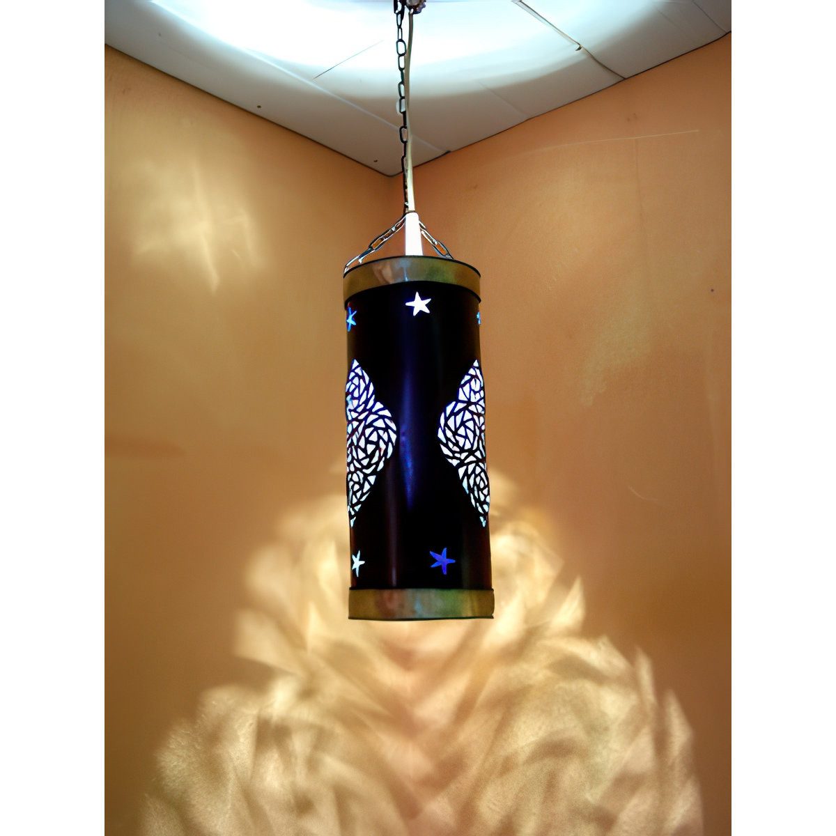 Marrakesch Orient & Mediterran Interior Pendelleuchte Orientalisch Deckenlampe Louban, ohne Leuchtmittel, Handarbeit