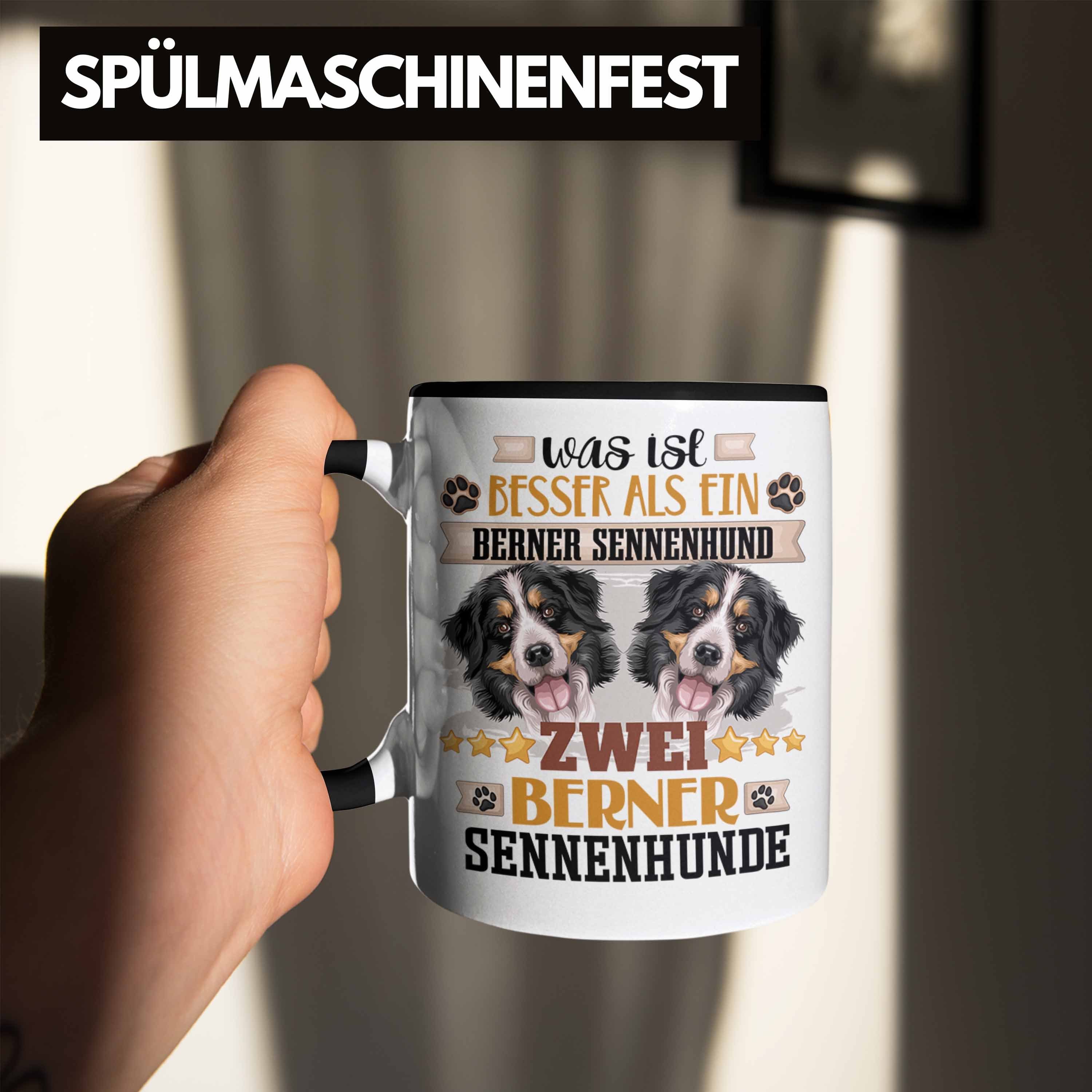 Berner Tasse Trendation Besitzer Spruch Sennenhund Lustiger Geschenk Geschenkidee Tasse Schwarz
