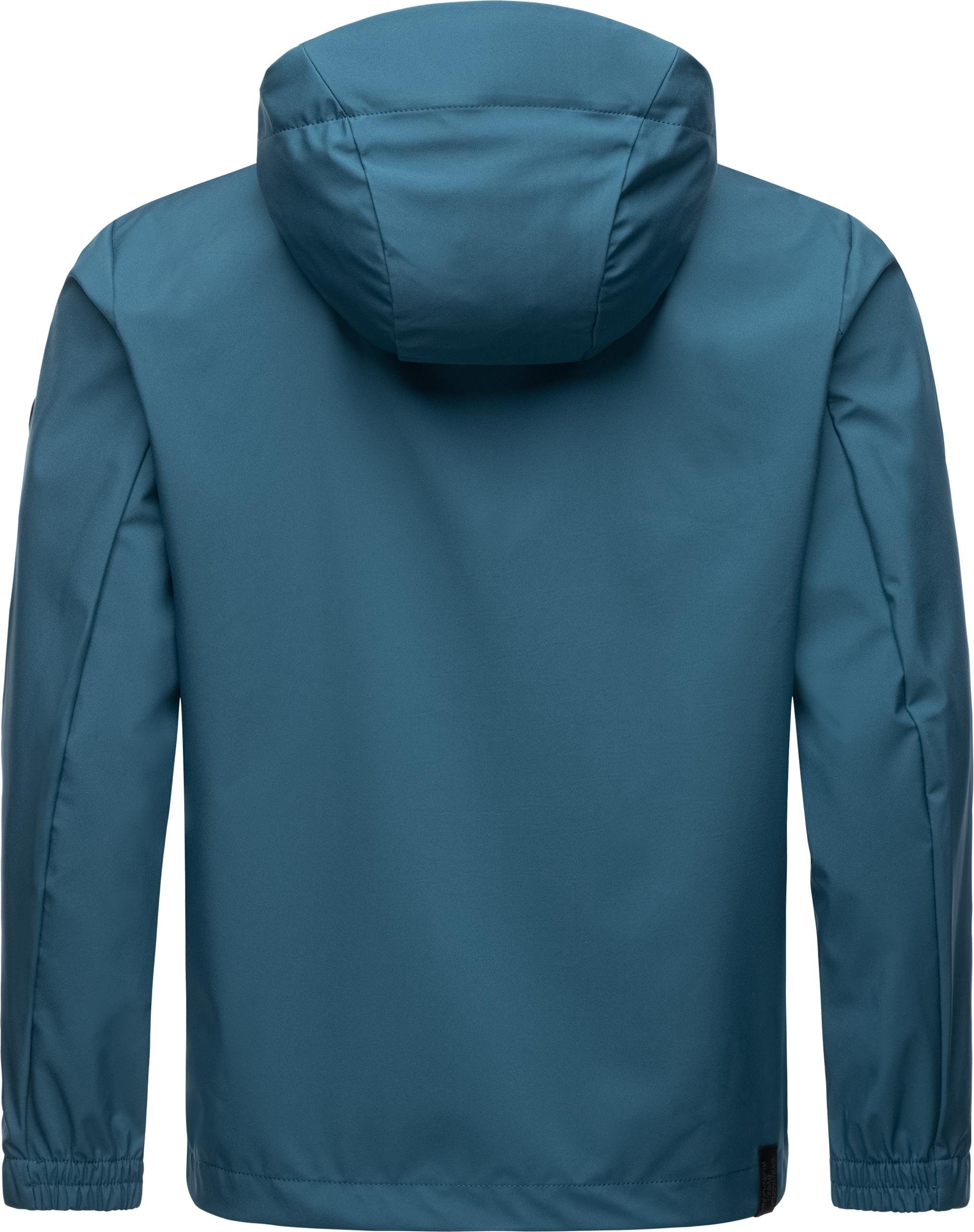 Ragwear Softshelljacke Shellwie Wasserdichte Herren Übergangsjacke mit Kapuze