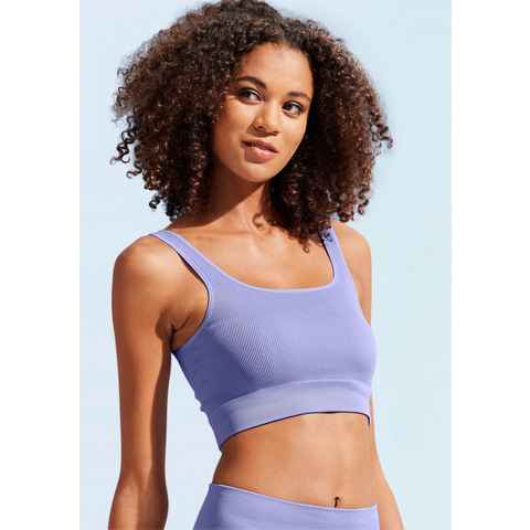 LASCANA Crop-Top - Seamless Top mit Rippstruktur