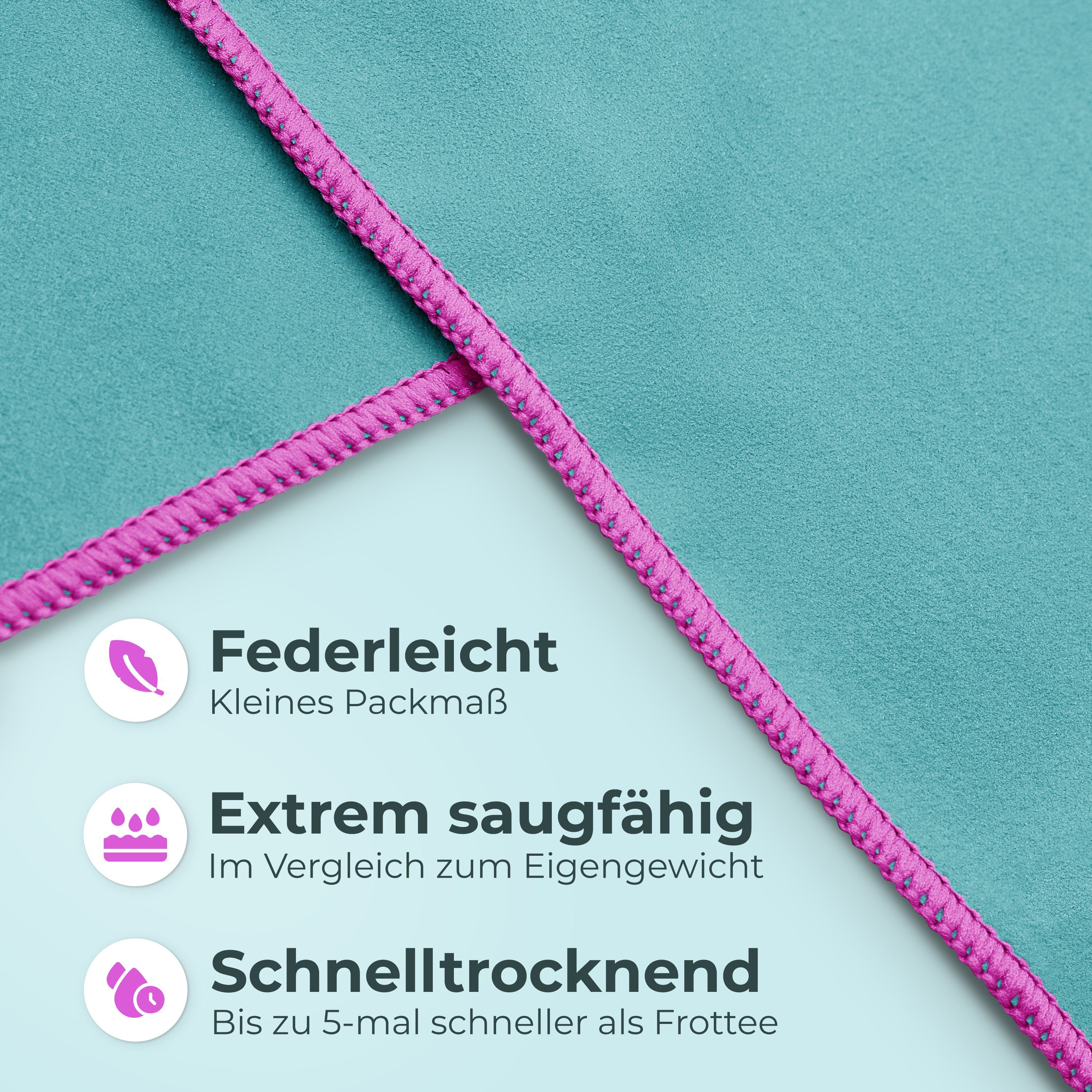 NirvanaShape Reisehandtuch Mikrofaser Handtuch, Badehandtuch, Reisehandtuch günstig online kaufen