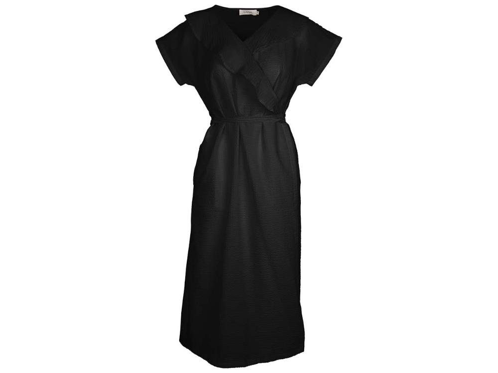 Lana Jerseykleid LANA Bio-Damen-Wickelkleid 'Salbjörg' mit V-Aussch