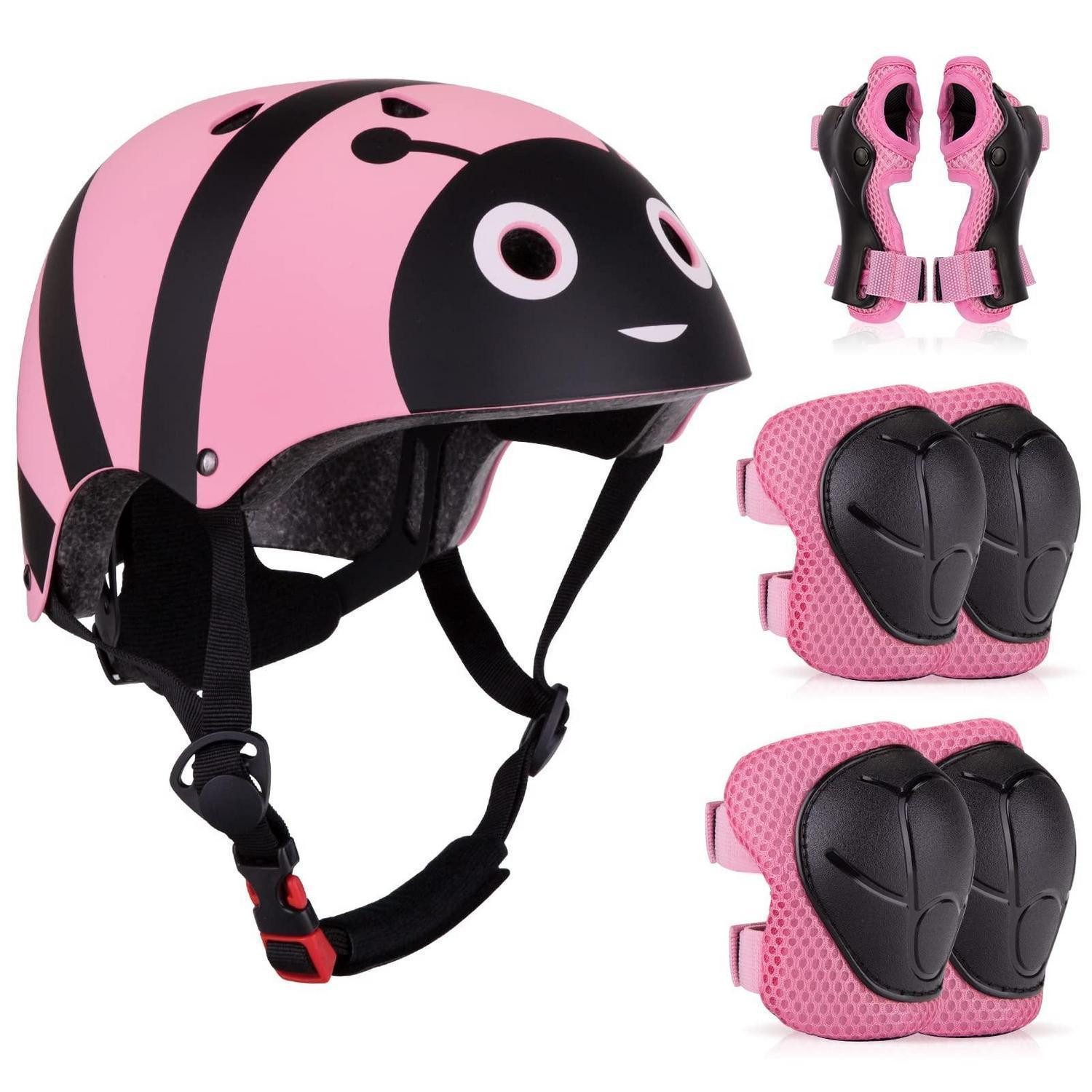 LuxusKollektion Kinderhelm Kinderhelm Rosa Bienen verstellbar 50-54cm